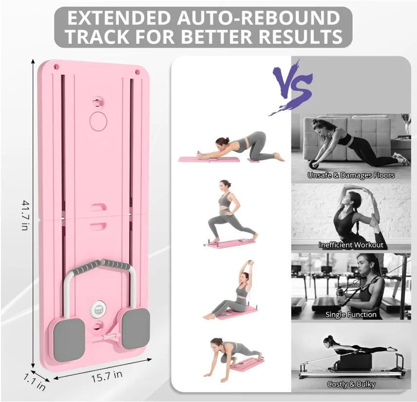 Adjustable Pilates Board, Home Workout | Ab & Push-up Workout Board- Yoga