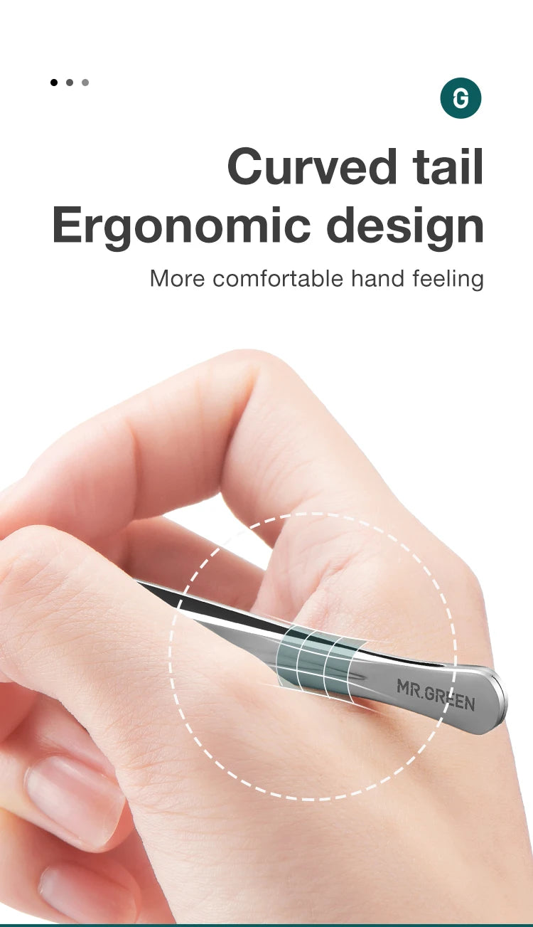 Ingrown Hair Tweezers Needle Nose Pointed Tips Eyebrows Tweezers For Splinters Blackhead Removal Acne Clip Extractor