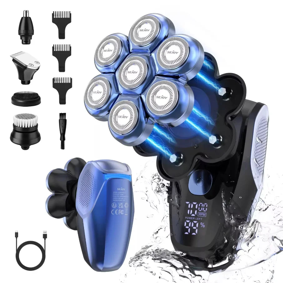 Multifunctional Electric Shavers Kits for Bald Head Shaver Beard Shaving Machine for Men Grooming Kit Husband Gift