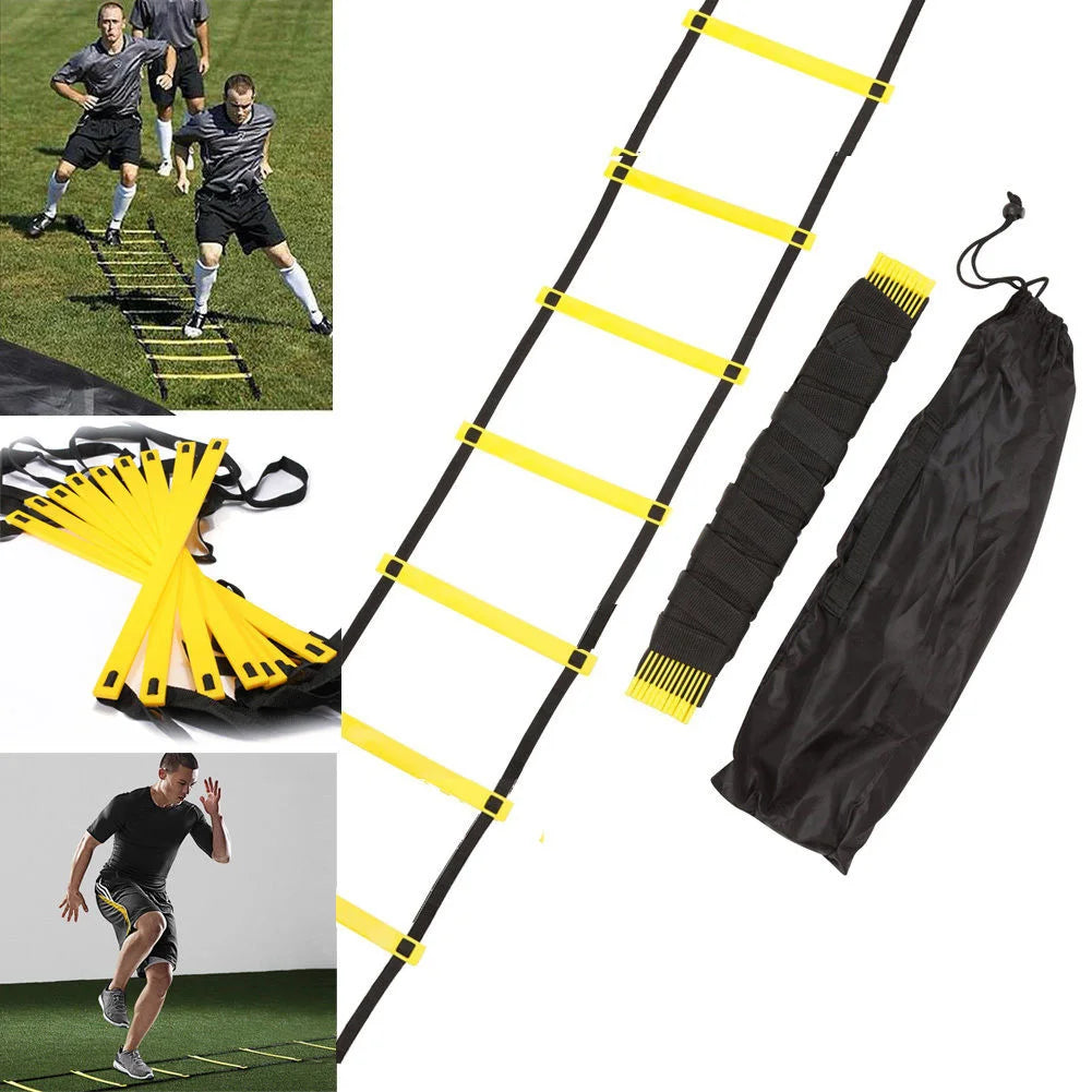 Nylon Straps Training Ladders for Agility Speed Agile Staircase, Fitness Soccer Football sport