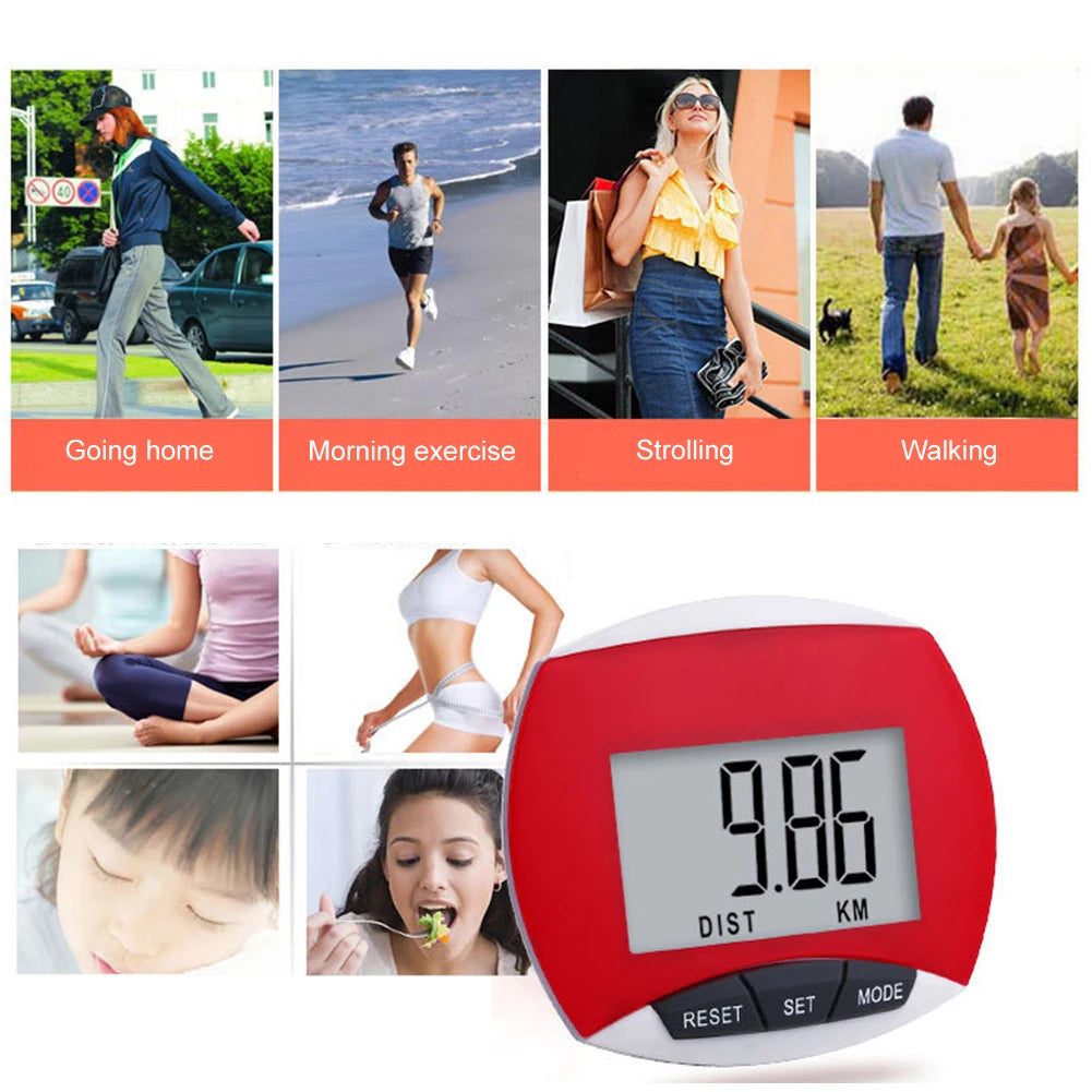 Movement Calories Counter LCD Display Electronic Running Distance Monitor Multi-Function 3D for Men Women Kids Adults Seniors