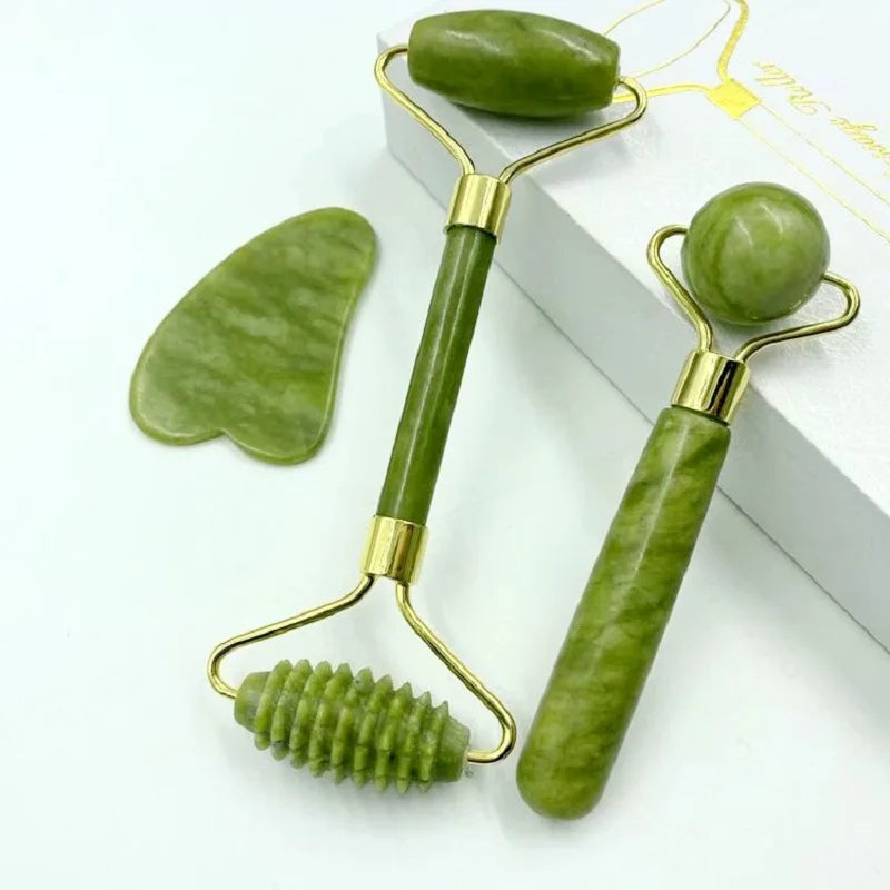 Natural Stone Gua Sha Massager Relieve Stress Remove Wrinkles Eye Puffiness for Woman Man Skin Care