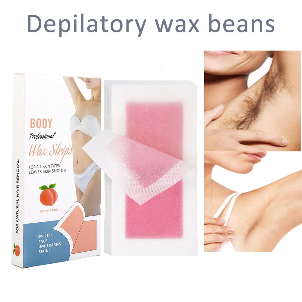 20pcs Underarm Hair Removal Wax Paper Women Men Face Leg Lip Eyebrow Hair Remove