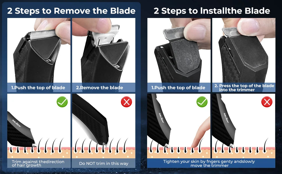 Hair Trimmer Men Facial Beard Body Grooming Kits Electric Hair Clipper Nose Ear Trimer Rechargeable