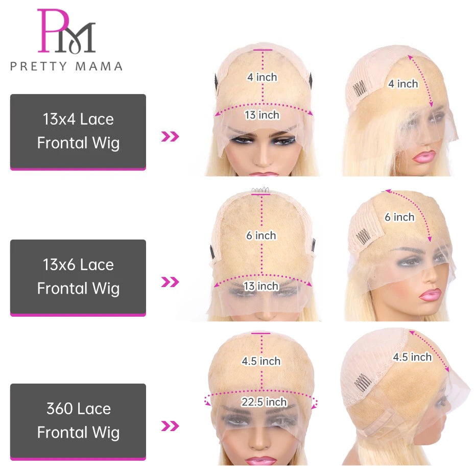 613 Blonde 13x4 13x6 360 Hd Lace Frontal Wig Brazilian Bone Straight Lace Front Wig 100% Color Human Hair Wigs On Sale Clearance