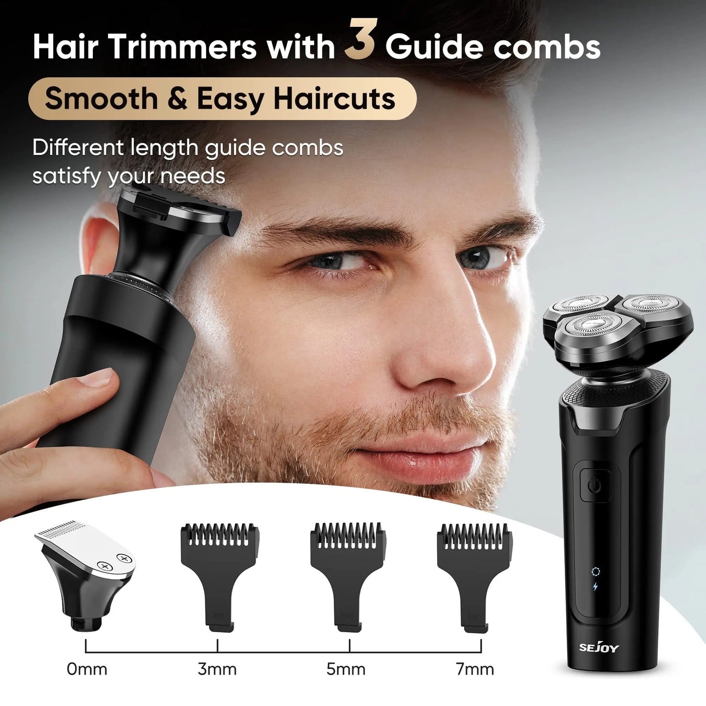 Electric Hair Trimmer Kit for Men Rechargeable Cordless Razor 5 in 1 Clippers Professional Cutting Machine