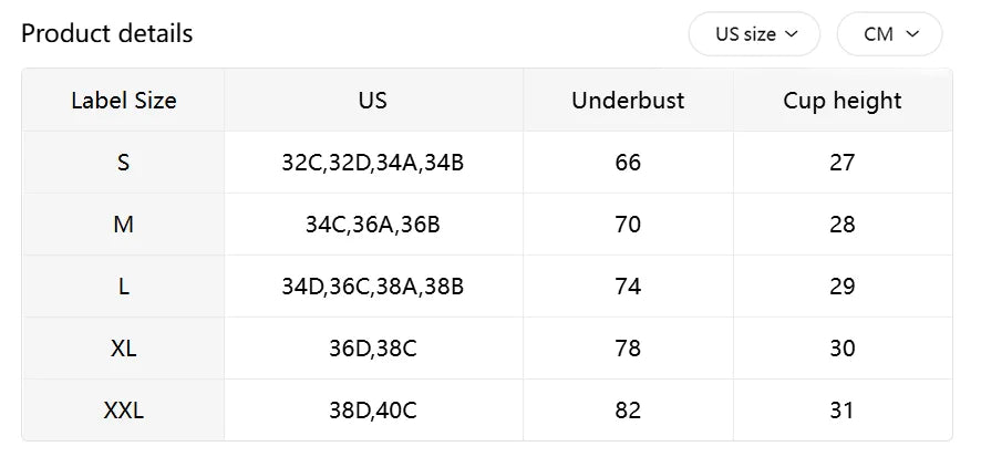Elegant Front Buckle Floral Bra for Women – 7-Piece Set, Pressurized Support, Adjustable, Breathable, Ideal for Breastfeeding