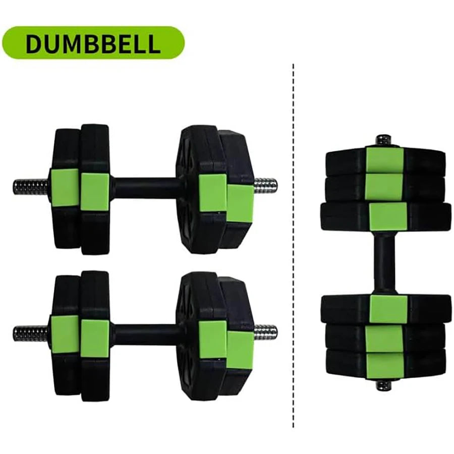 Adjustable Dumbbell Set, 2 in 1 Adjustable Dumbbell Set with Iron Handle