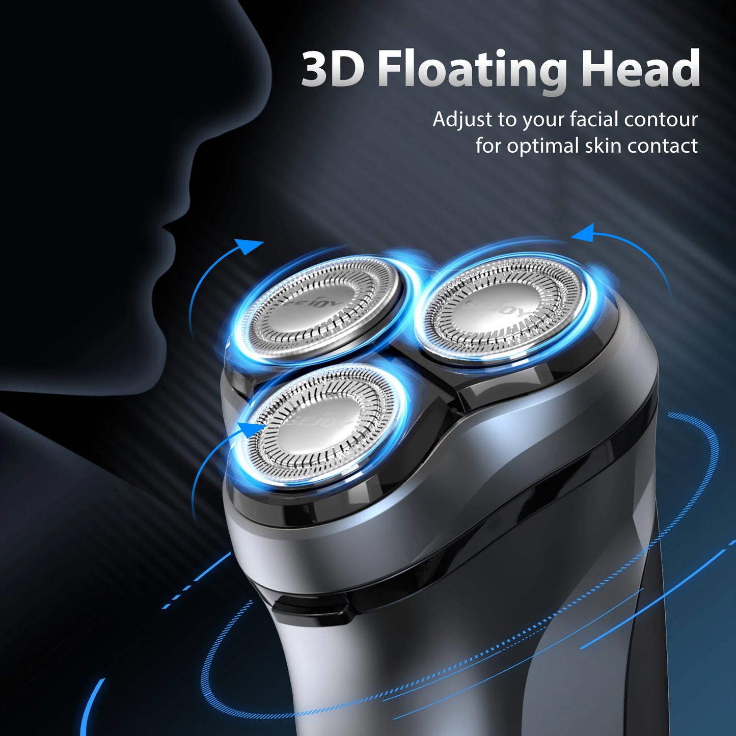 Shaver Men USB Electric Shaver Powerful Beard Electric Razor Rechargeable Waterproof Shaving Machine