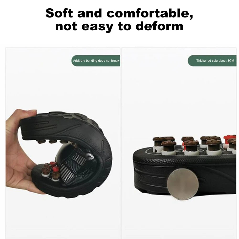 Acupressure Massage Slippers Reflexology Foot Massager Promote Blood Circulation Acupuncture Massaging Slippers for Health Care