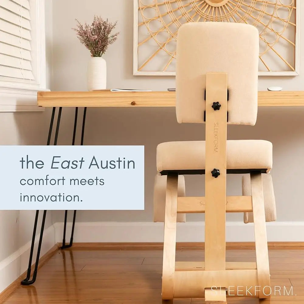 Ergonomic Kneeling Chair with Back Support Adjustable Posture Stool Comfort and Back Pain Relief Home Office