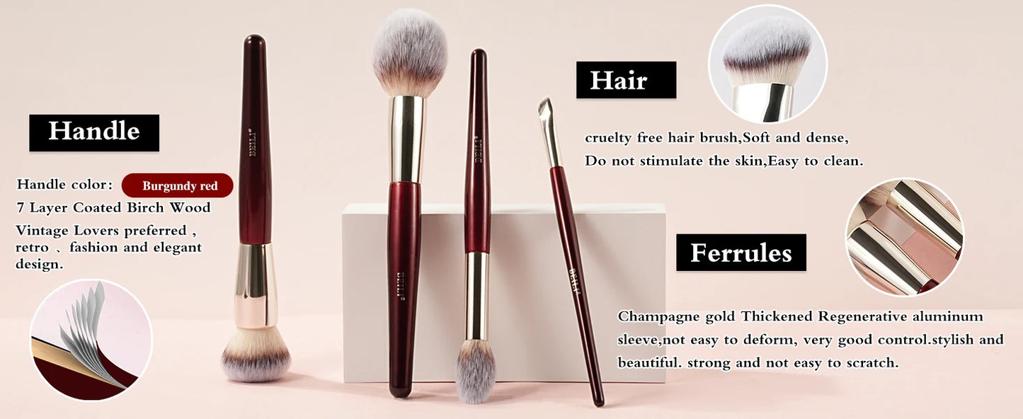 Makeup Brushes 15Pcs Professional Eyeshadow Brush Set Premium Synthetic Makeup Brushes for Liquid, Cream Powder Eyeshadow