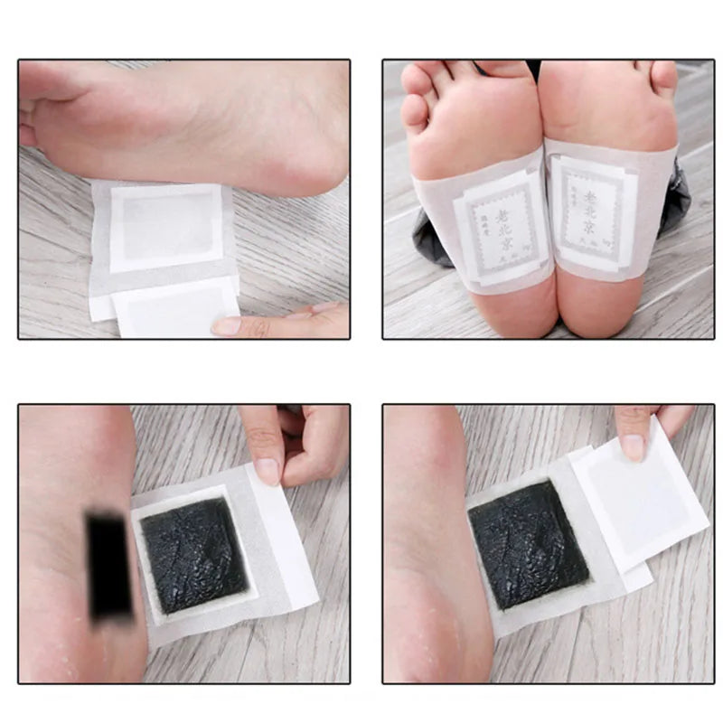 Foot Paste Mai Grass Bamboo Vinegar Foot Paste Improve Sleep Relieve Stress Moisture Foot Patch 30/60/90/120/150 Pcs