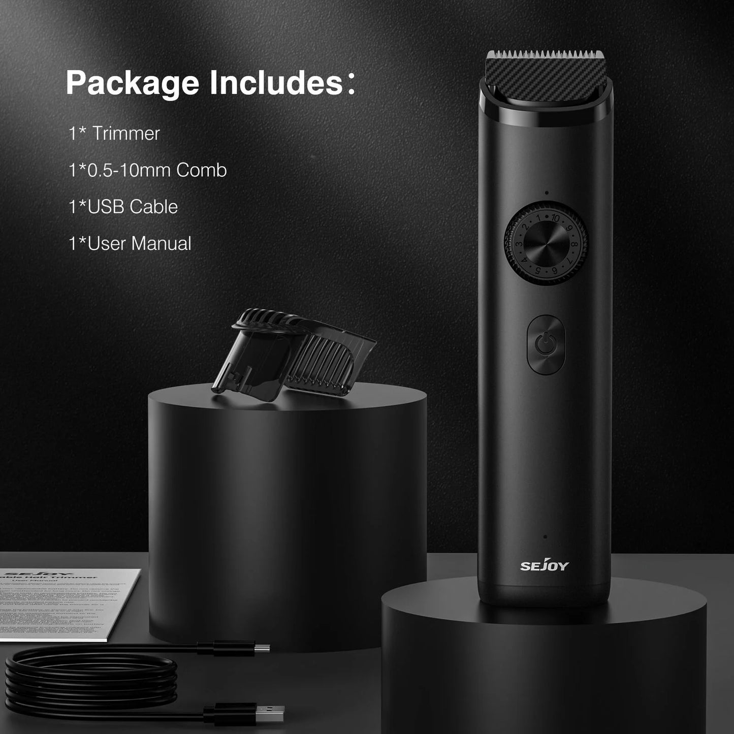 Professional Hair Clippers for Men Trimmers Set for Barber Cordless with LED Display Slick Hair Cut Self-Sharpening Blades