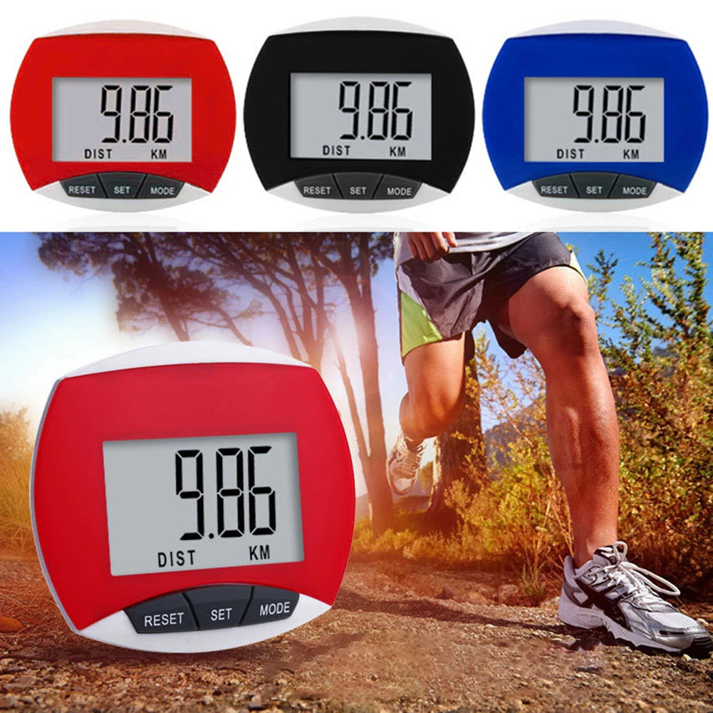 Portable Sport Pedometer Built-in Clip Electronic Running Distance Monitor Multi-Function 3D for Men Women Kids Adults Seniors