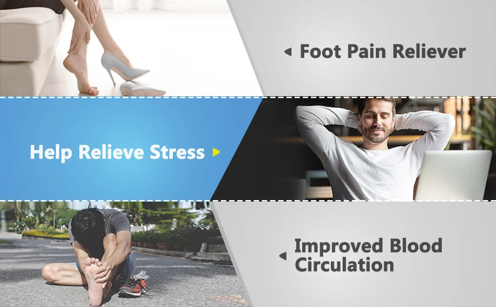 Electric Foot Massager with Heat Compress Deep Kneading Shiatsu Massage Heel Sole Point Relieve Muscle Tiredness