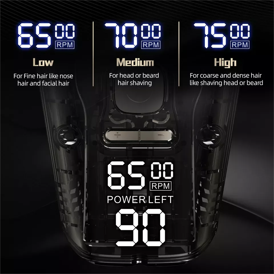 SEJOY 5 IN 1 Rotary Electric Shaver 7D Rechargeable Bald Head Beard Trimmer Razor Men's Electric Hair Trimmer