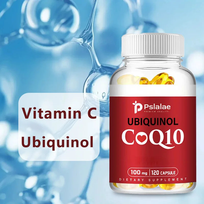 CoQ10 Capsules 100mg - Heart Healthy & Anti-Aging, Cardiovascular & Energy Supplement - 120 Capsules