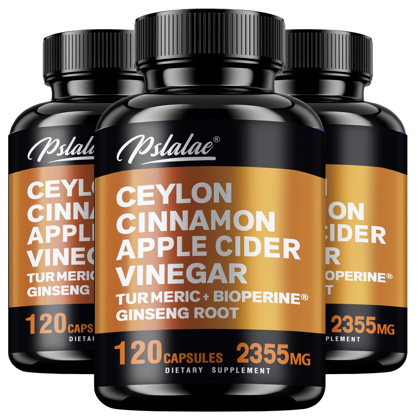 Ceylon Cinnamon Apple Cider Vinegar - Metabolic, Joint, Cognitive and Immune Support, Good for Heart Health - 120 Capsules