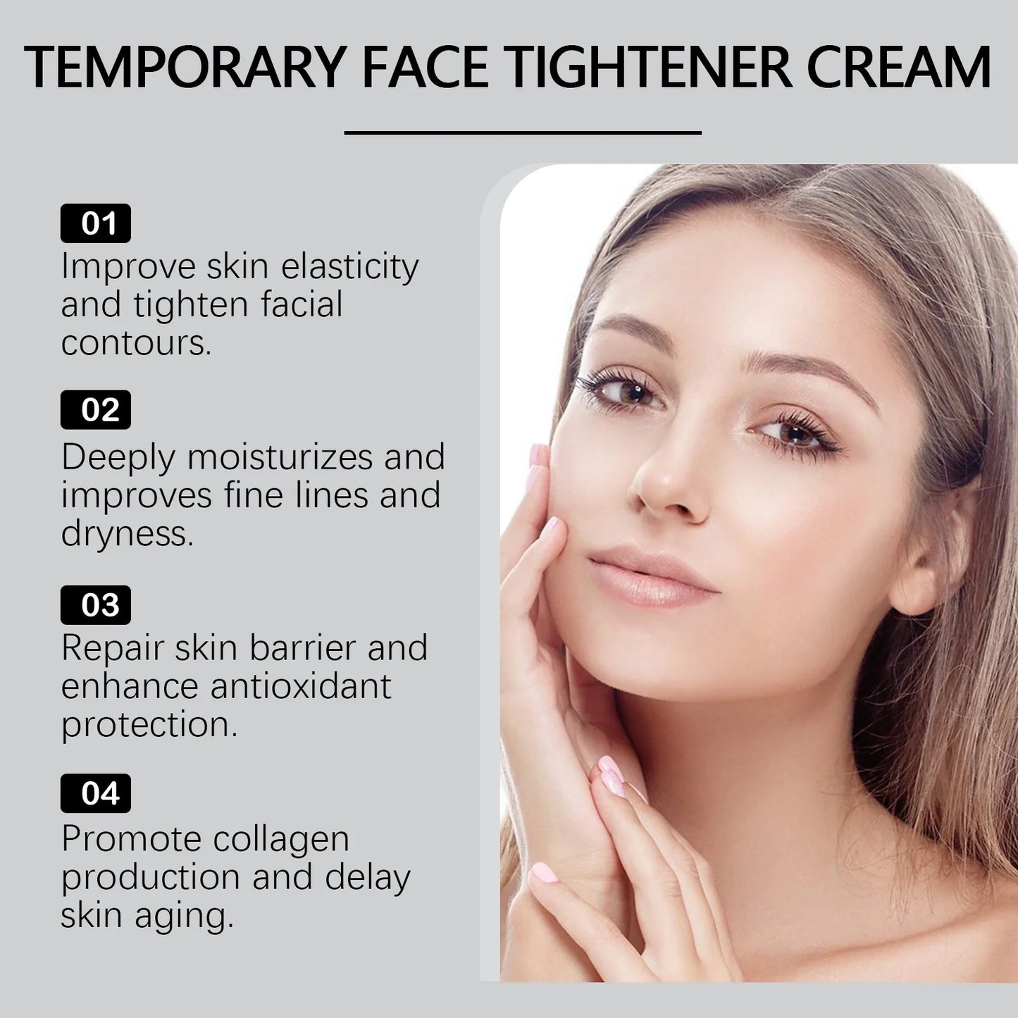 Face Tightening Cream Hydrating Skin Moisturizing Firming Lifting Anti Wrinkles Smooth Fine Lines Facial Cream