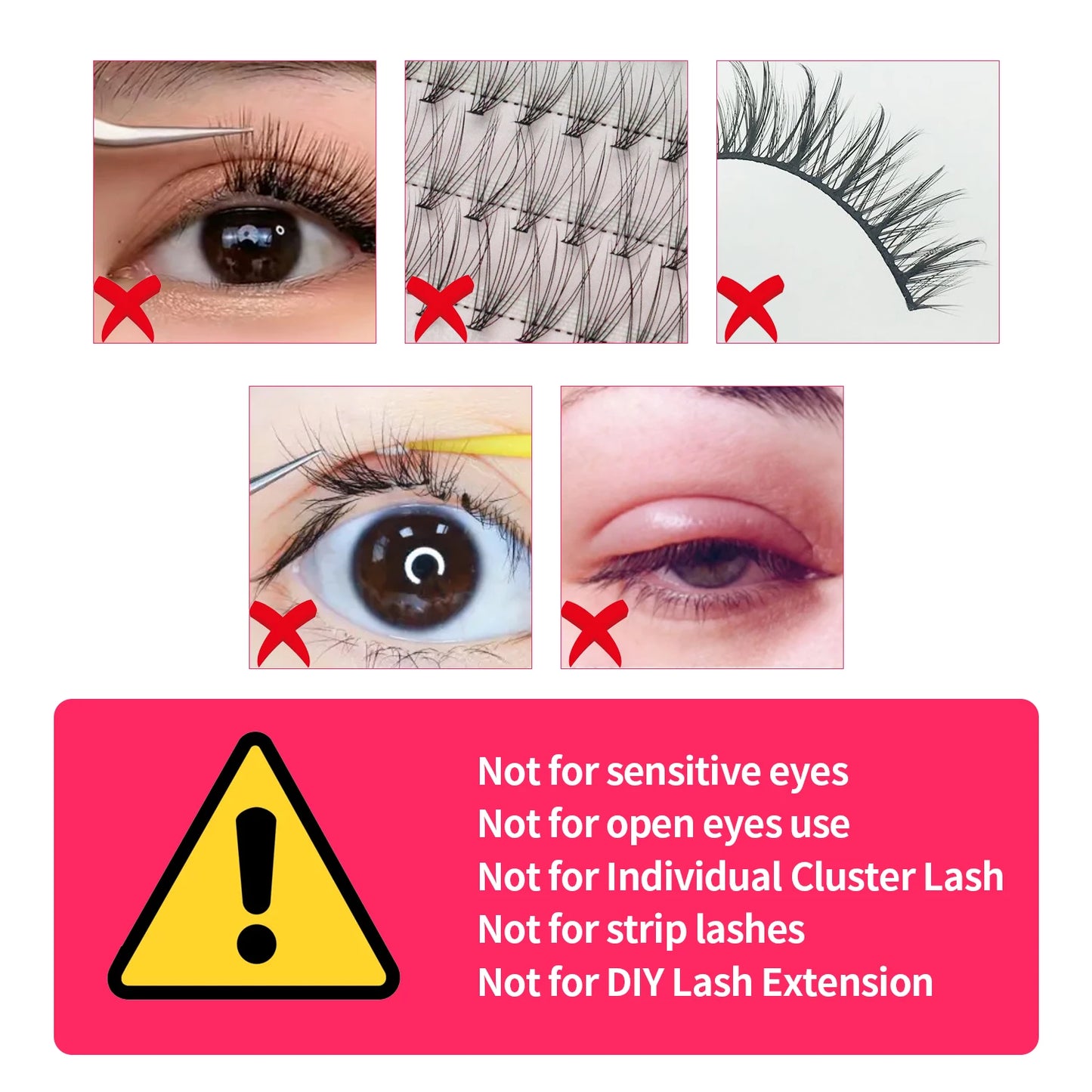 Eyelash Extensions. 1 Second Fast Drying Clear Lash Adhesive 4-6 Weeks Retention Volume Makeup Tool
