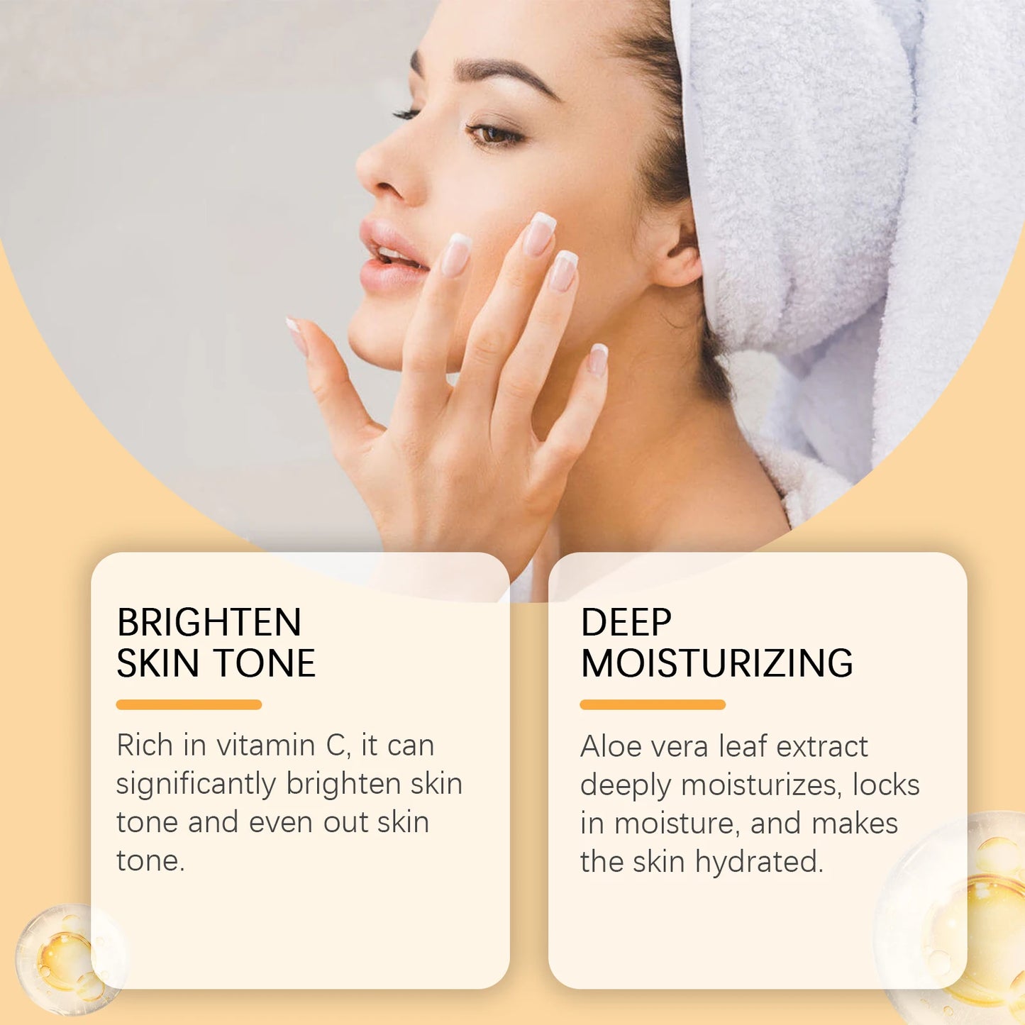 Vitamin C Aloe Facial Care Gel Repairing Barrier Hydrating After Sun Exposure Lasting Fresh Moisturize Face Cream