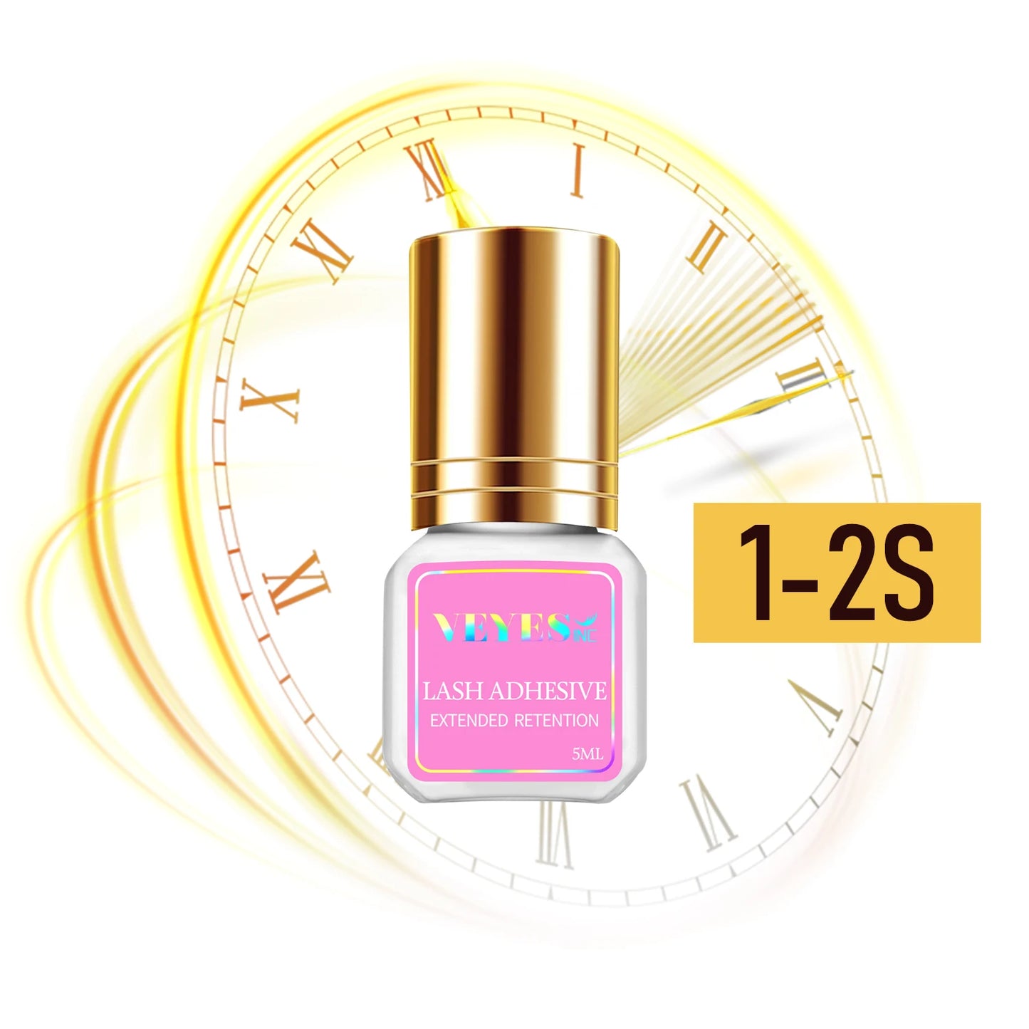 Eyelash Extensions. 1 Second Fast Drying Clear Lash Adhesive 4-6 Weeks Retention Volume Makeup Tool