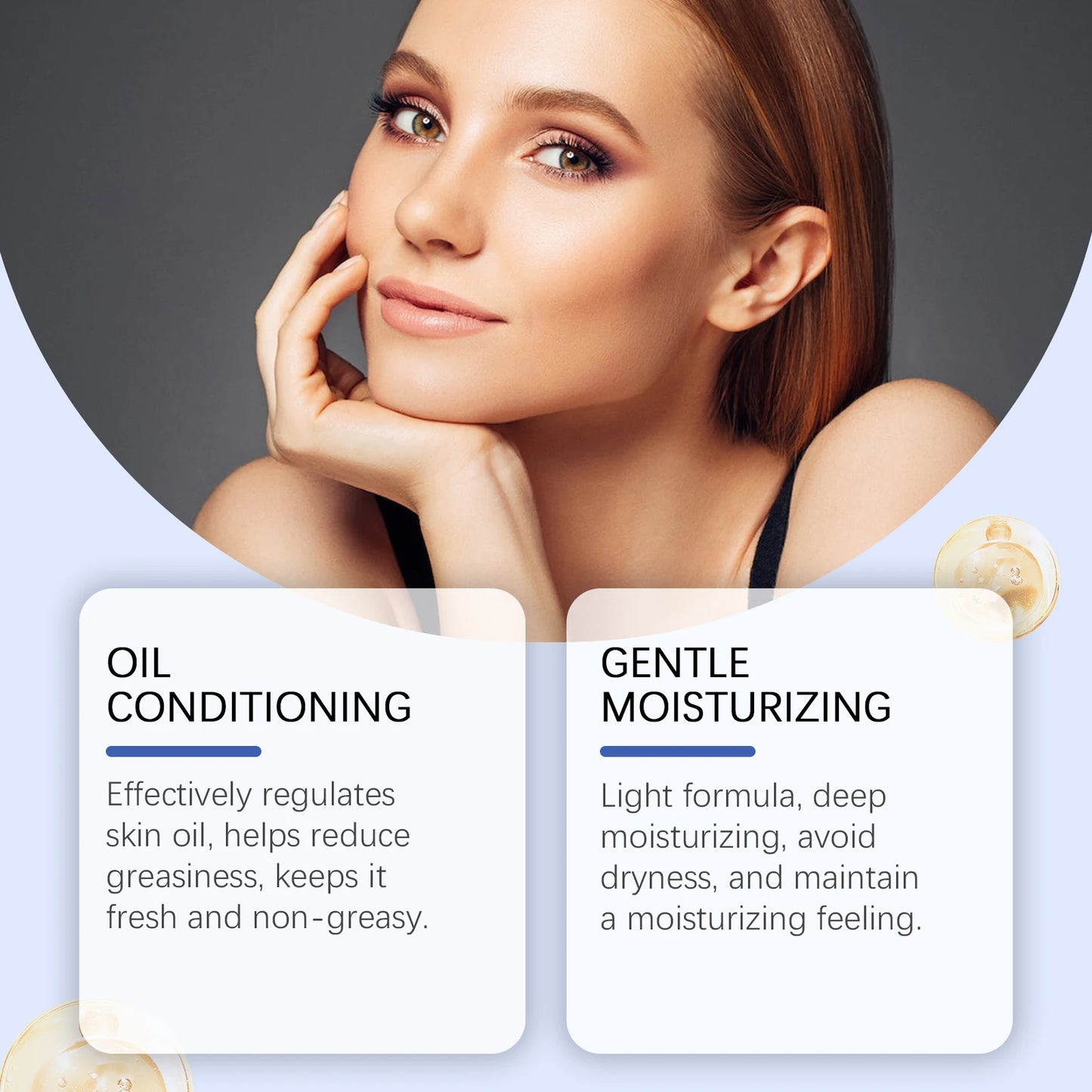 Herbal Soothing Acne Cream Oil Balance Pore Cleansing Blackhead Reduction Deep Moisture Non Greasy Lightweight