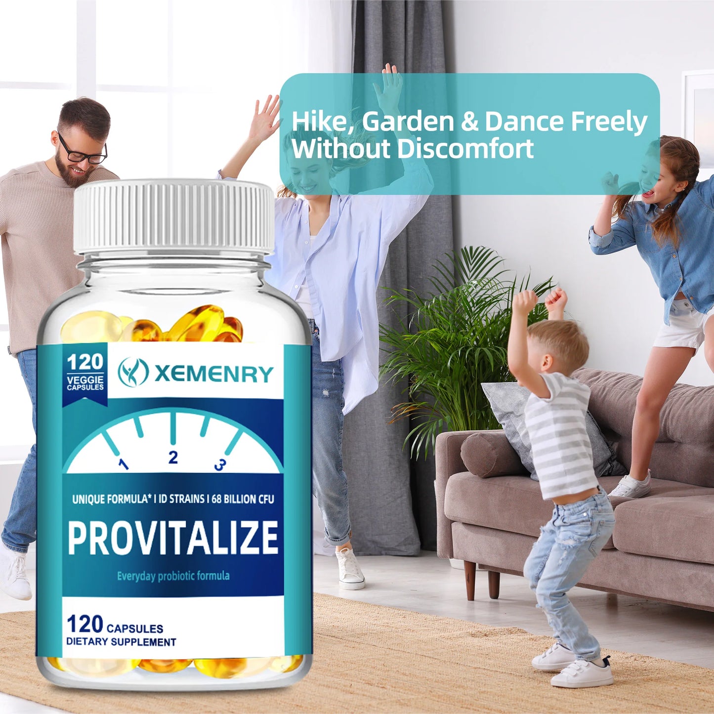 Provitalize - Weight Management, Gut Health, Digestive Support, Bloating Relief - 120 Capsules