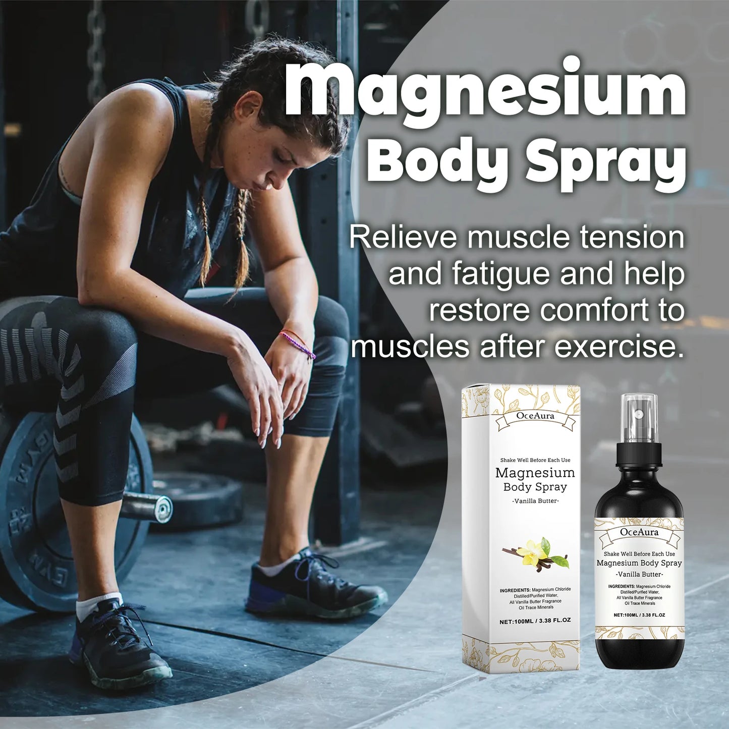 Oceaura Body Care Spray Relief Discomfort Soreness Fatigue Relaxing Body Promote Sleep Quality Reduce Anxietty Body Care Mist