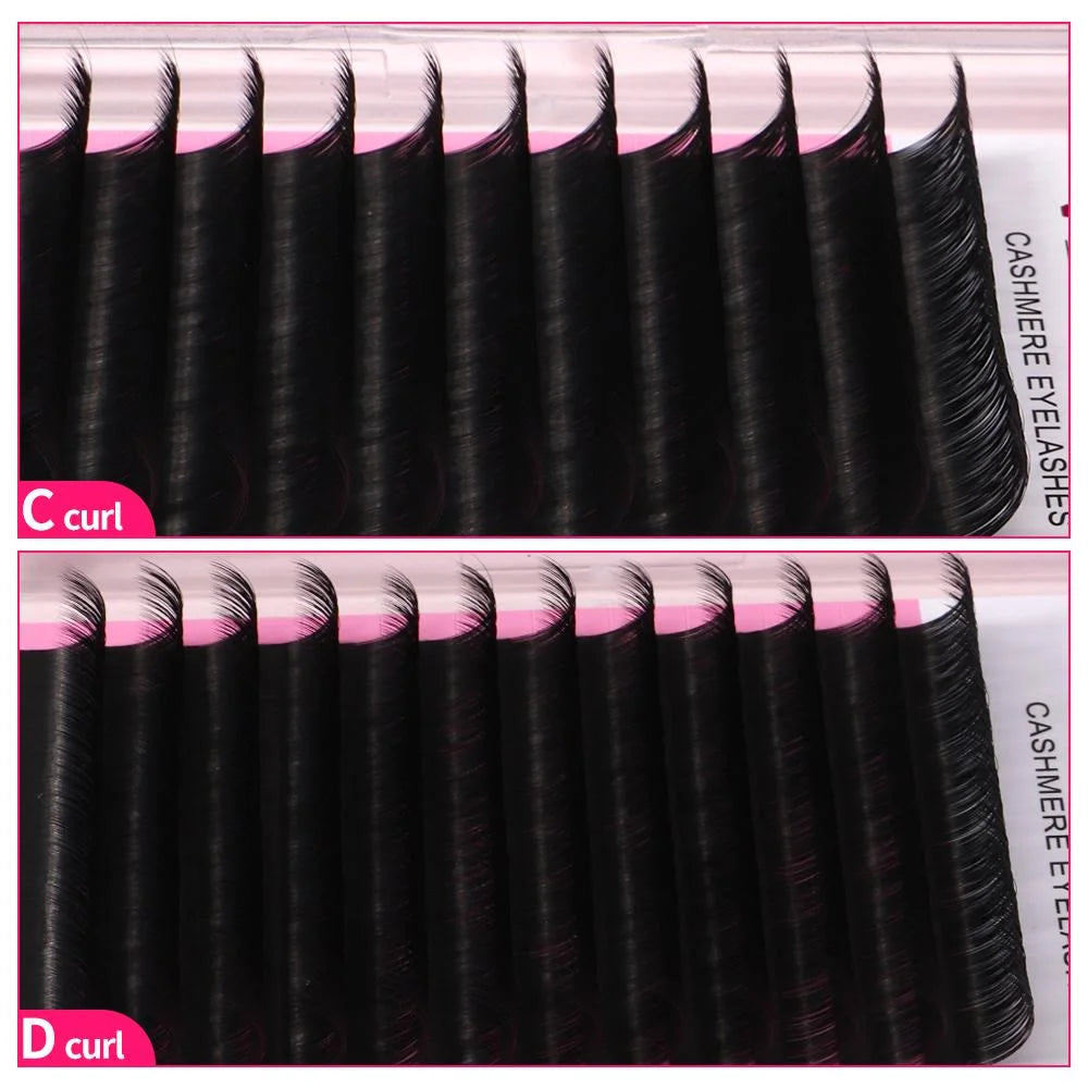 Cashmere Eyelash Extensions Faux Mink 8-16mm Mix Individual Volume Lashes Soft Natural Lash Extensions Makeup