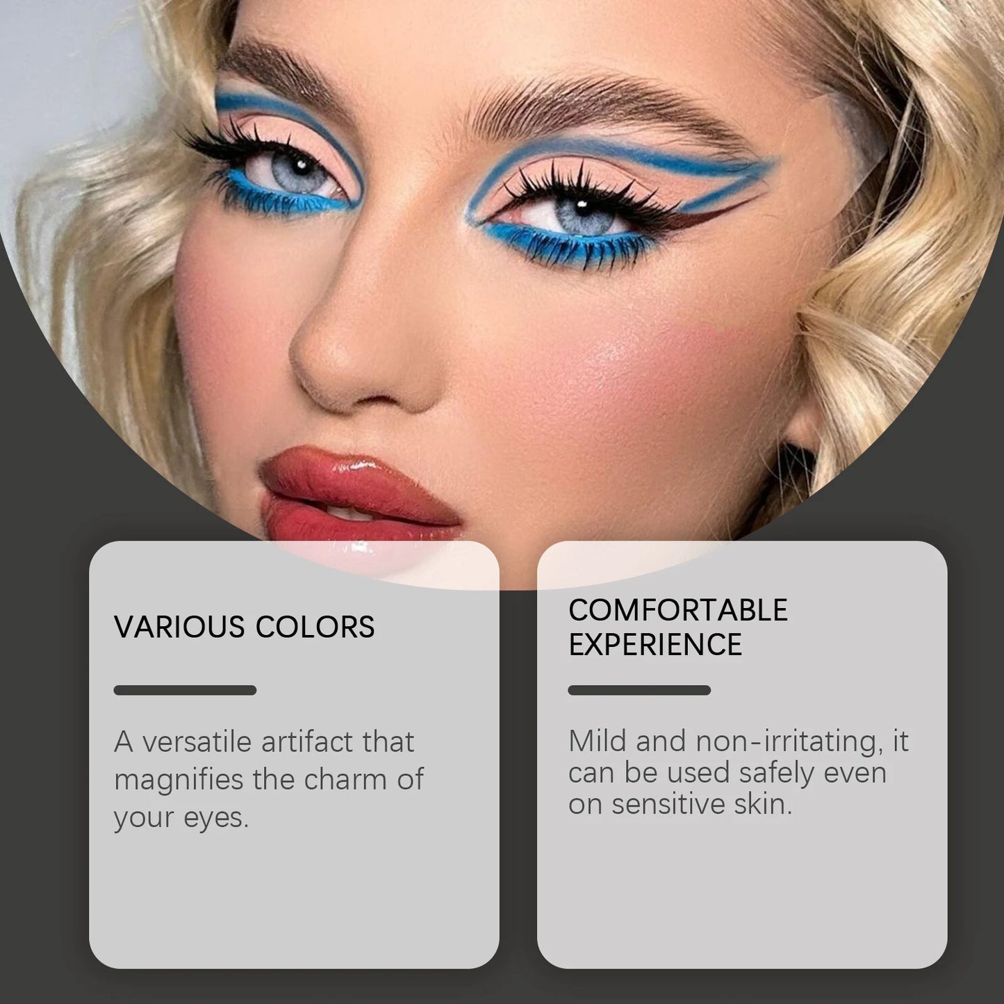 Multi Color Neon Eyeliner Liquid Set Lasting Eye Makeup Prevent Fading Waterproof Sweatproof Shiny Glow Eyeliner