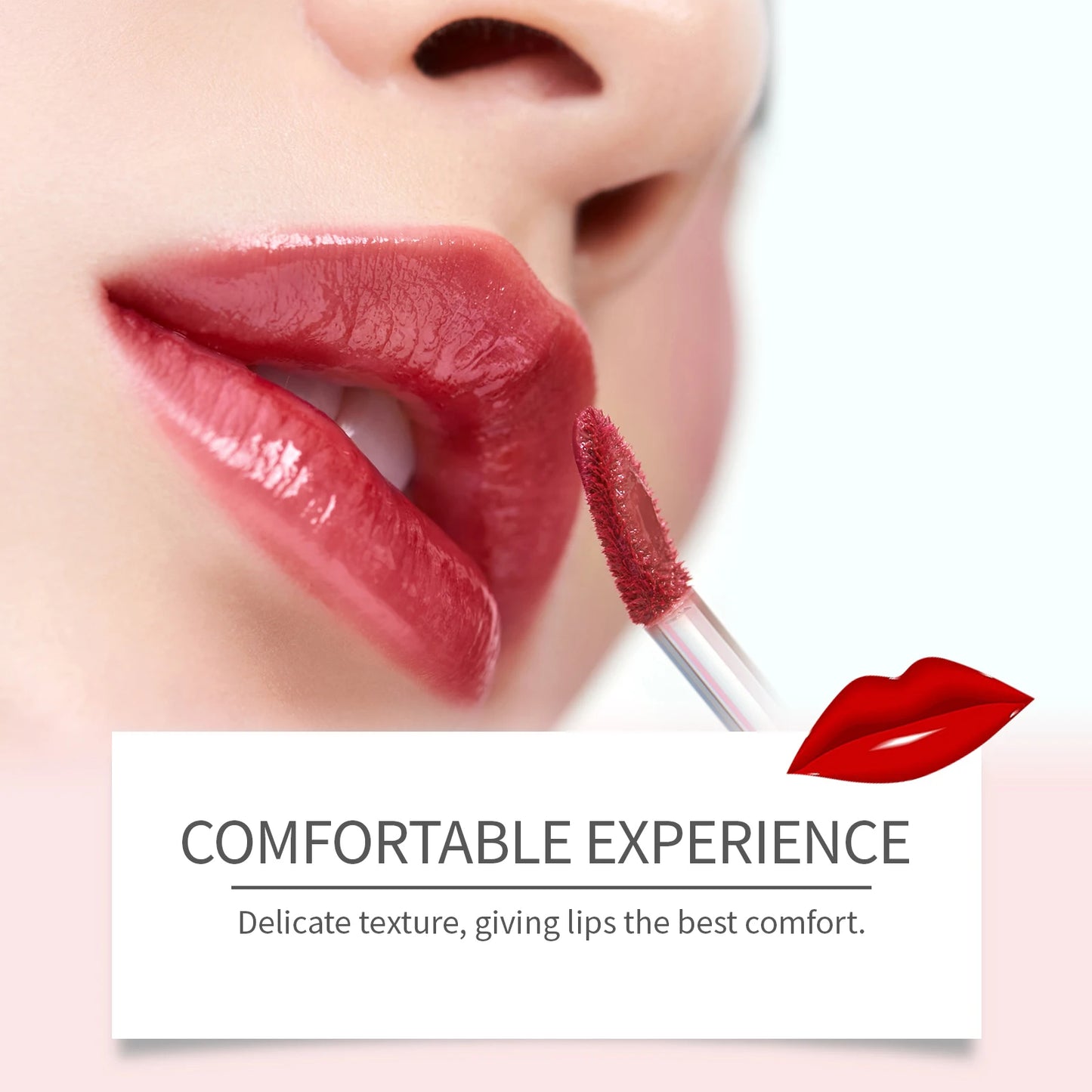 EELHOPE Lip Glaze Nourishing Lip Non-sticky Lasting Color Waterproof Moisturizing Remove Lip Lines Smoothing Portable Lip Gloss