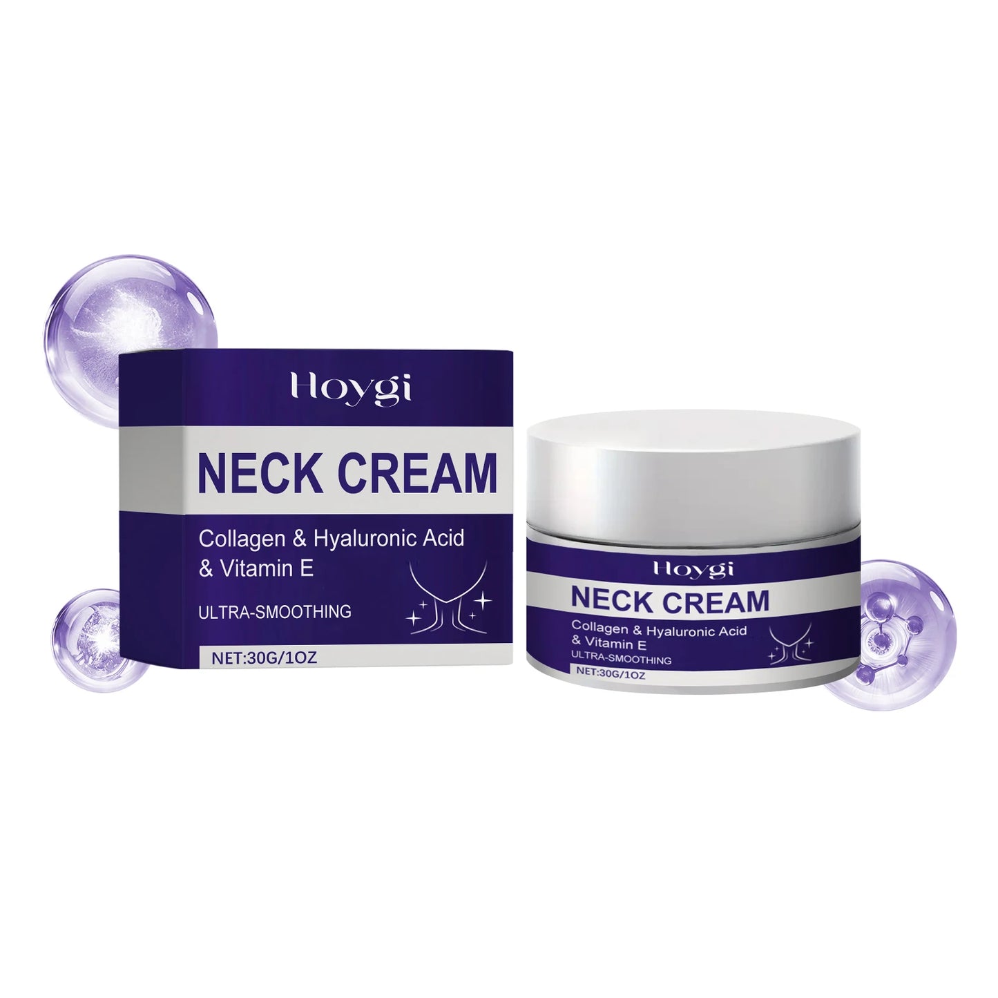 Hoygi Neck Care Cream Deeply Moisturizing Fade Fine Lines Brightening Skin Tone Remove Neck Wrinkles Firming Neck Cream