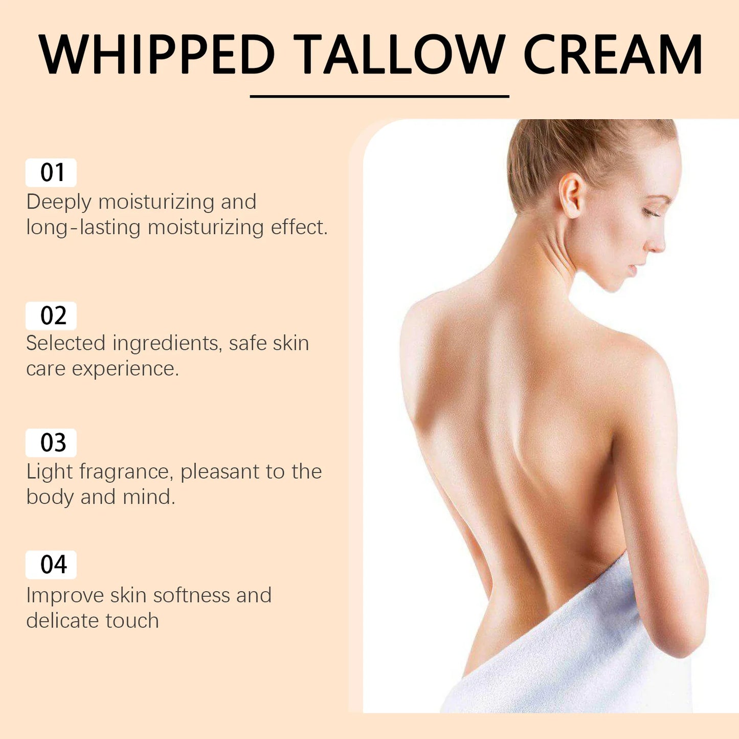 Tallow Nourish Face Cream Moisturizing Refreshing Facial Skin Soothing Hydrate Improve Rough Dry Skin Cream