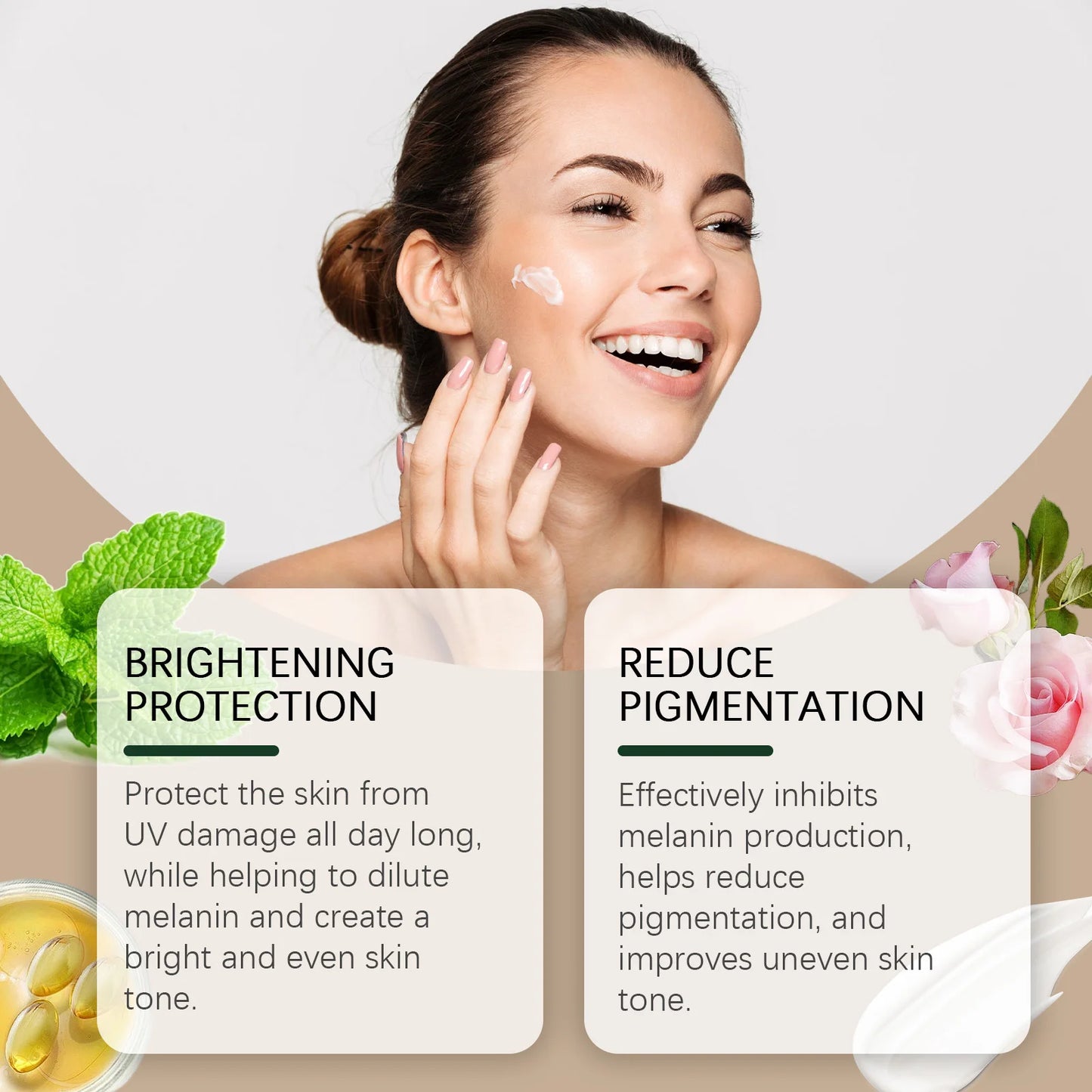 50g Spf50 Sunblock Cream Whitening Skin Summer Outdoor Sun Block Reduce Redness Anti UV Moisturizer Oil Control Sunscreen