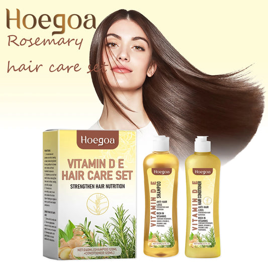 Hoegoa Vitamin E Hair Care Set Natural Rosemary Promote Hair Growth Enhance Fullness Strengthening Root Softening Hair Care Set