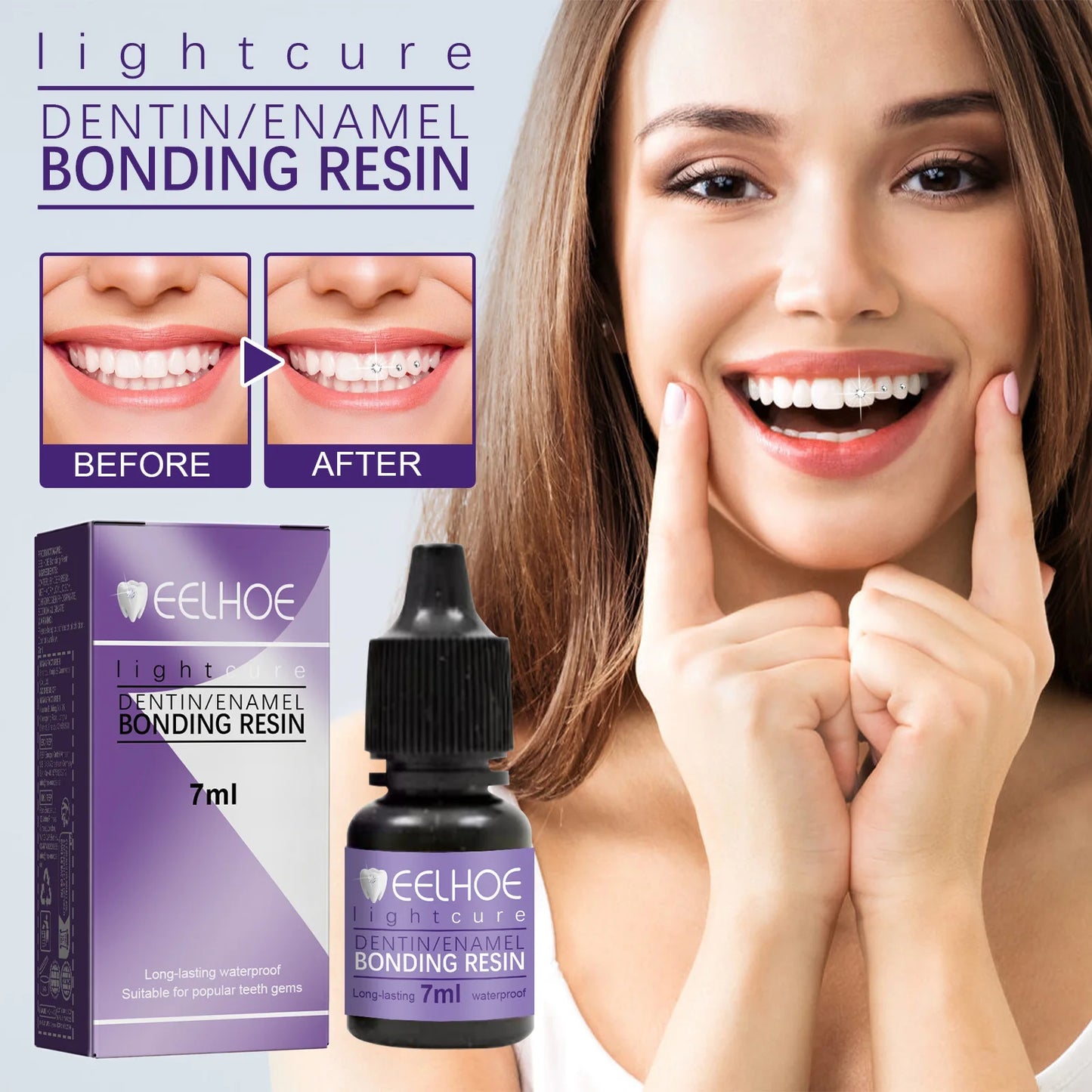 Tooth Gem Decoration Glue Dental Adhesive Beautiful Smile Jewelry Dental Diamond Non-toxic Self-Adhesive Adhesive