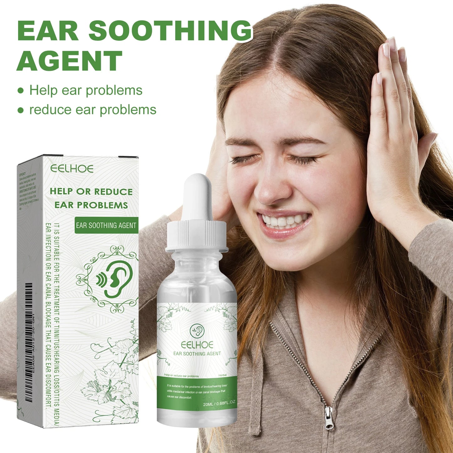 Eelhoe Ear Reliever For Ear Discomfort Tinnitus Ear Infection Foreign Body In The Ear Health Care Soothing Solution