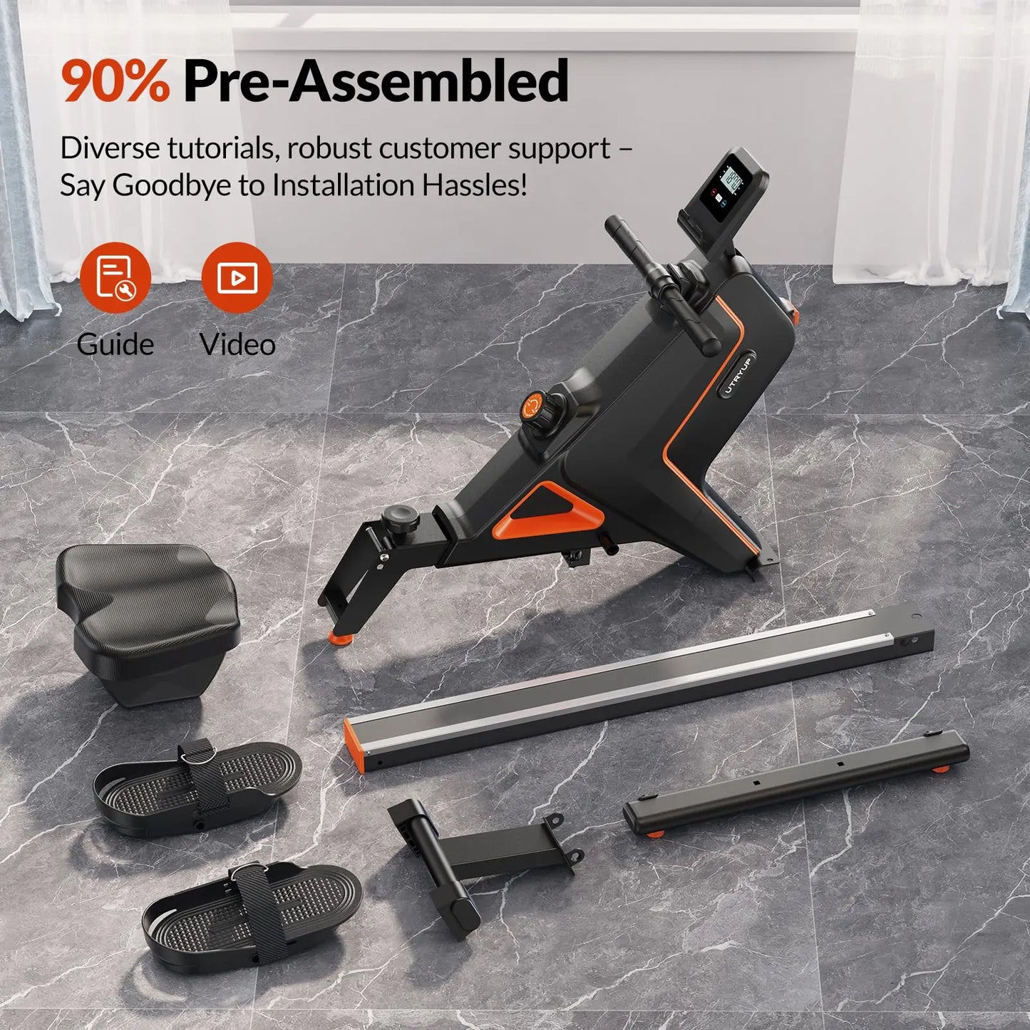 Magnetic Rowing Machines R05 Water Rower R10 16 Levels Quiet Resistance Foldable Compact Rowing Machine Home Gym Fitness