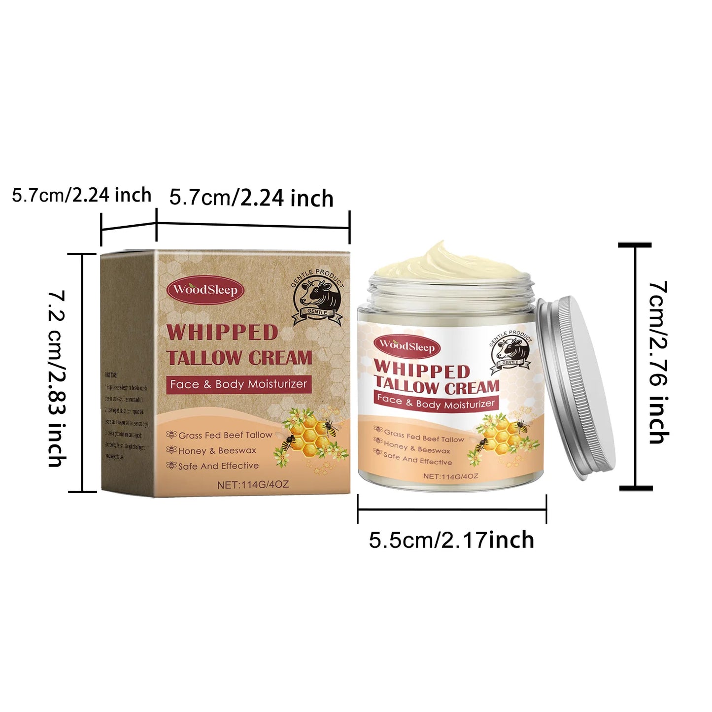 Tallow Nourish Face Cream Moisturizing Refreshing Facial Skin Soothing Hydrate Improve Rough Dry Skin Cream