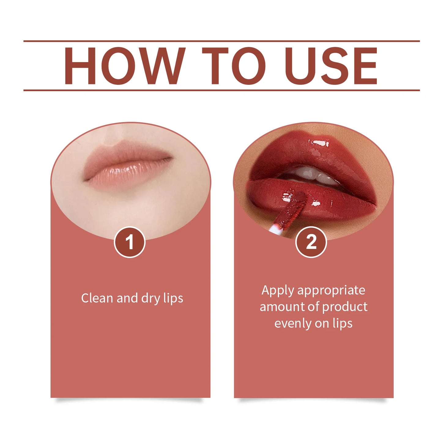 EELHOPE Lip Glaze Nourishing Lip Non-sticky Lasting Color Waterproof Moisturizing Remove Lip Lines Smoothing Portable Lip Gloss