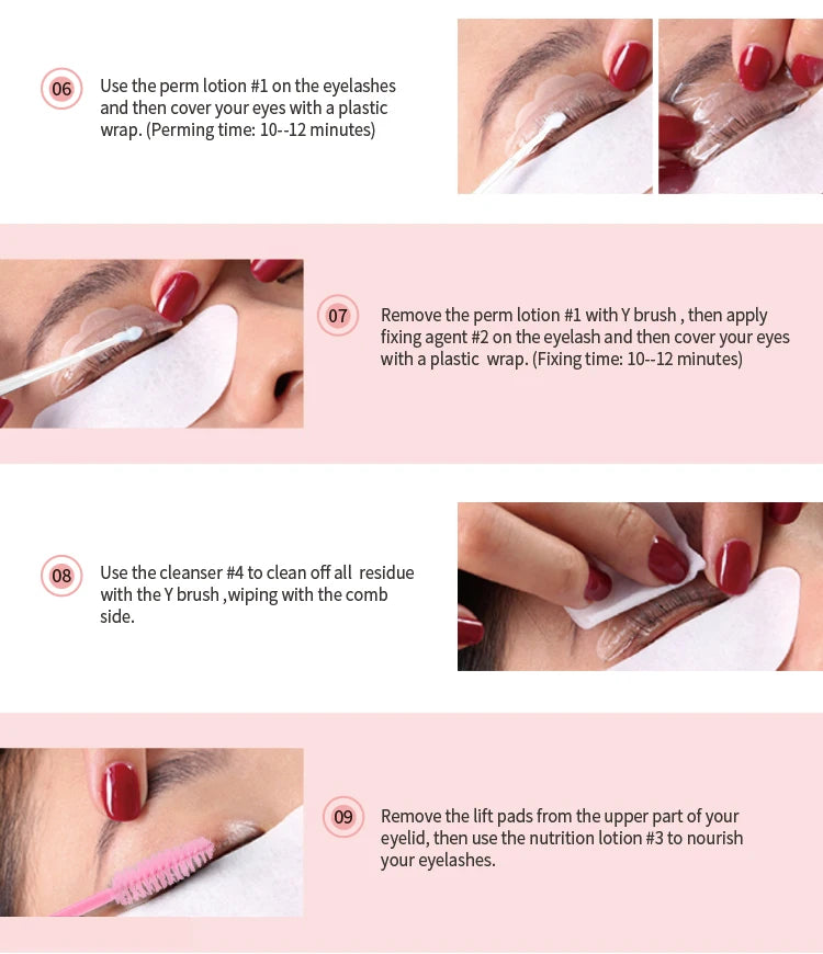 Lash Lift and Tint Kit Professional Eyelash Lifting Tint Brow Lamination Dye Eye Makeup Tools