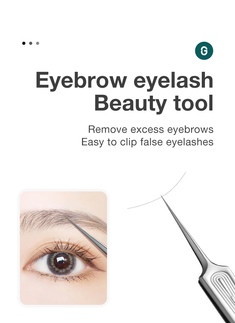 Ingrown Hair Tweezers Needle Nose Pointed Tips Eyebrows Tweezers For Splinters Blackhead Removal Acne Clip Extractor