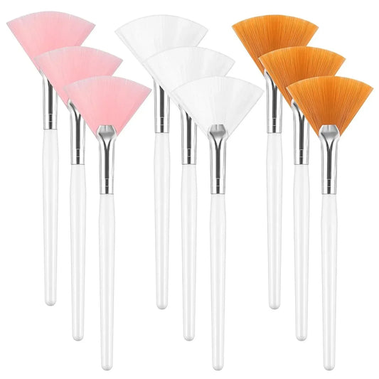 1Pc Soft Fan Brush Face Mask Brushes Silicone Applicator for Glycolic Peel Mud Cream All Skin Types Beauty Makeup Tools