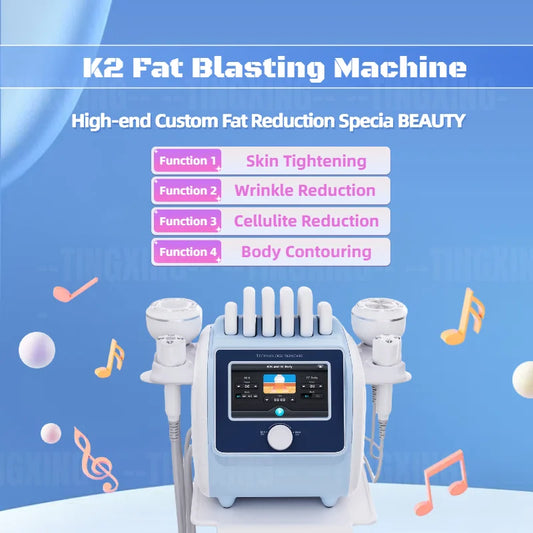 2025 Vacuum RF Body Shaper Weight Loss Slimming Machine Cellulite Reduction Fat Burner Face Lift Wrinkle Removal Device
