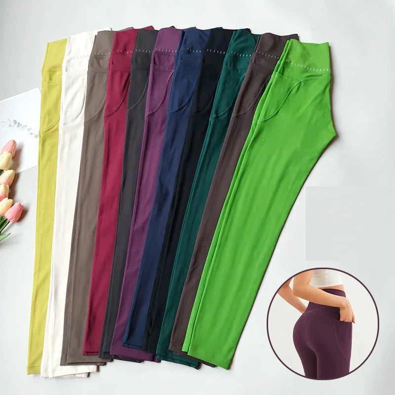 High Waist Push-Up Fitness Leggings for Women Yoga Pants Naked Feel Running Sport Hot Sale Comfortable Female Workout Clothing