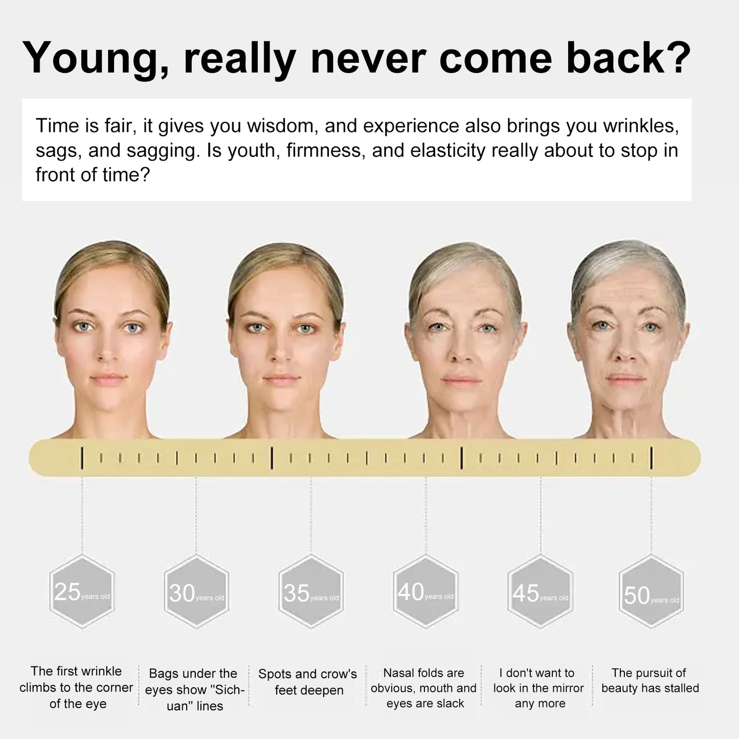 Anti-Wrinkle Serum Skin Repairing & Lightening Crow's Feet Firming Serum with Convolvulus Peptide