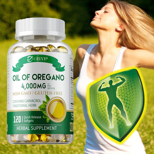 Oil of Oregano - for Digestion, Detoxification, Heart Health And Immune Support - 120 Capsules