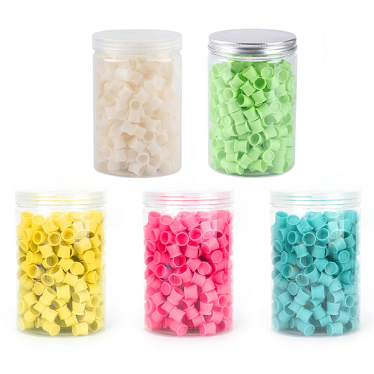 300pcs Tattoo Ink Pigment Cup Disposable Silicone Eyebrow Lip Eyes Tattoo Pigment Cup